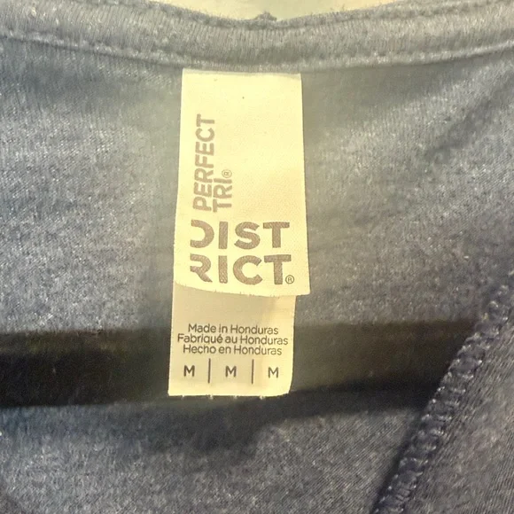 District Boho Mandala Graphic Hoodie Shirt Navy Blue Long Sleeve Soft M - Picture 2 of 6